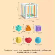 7Pcs Kids Educational Cube Shape Matching Stacking Learning Toys Educational Play Games Baby Toys