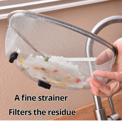 1pc Sink Triangle Drain Basket Stainless Steel Kitchen Residue Filter Net Basket Leakage Wash Vegetable Basket Storage Shelf