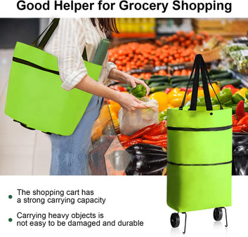 Folding Shopping Trolley Bag With Wheel