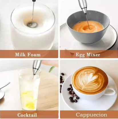 Portable Electric Milk Frothers Handheld Blender USB Mini Coffee Maker Whisk Mixer Cappuccino Cream Egg Beater Food Blender