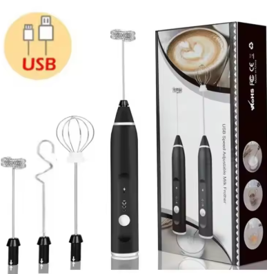 Portable Electric Milk Frothers Handheld Blender USB Mini Coffee Maker Whisk Mixer Cappuccino Cream Egg Beater Food Blender