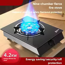 Gas Stove Single Stove Household Energy-saving Desktop Fire Gas Stove Liquefied Gas Natural Energy Saving Rotary Ignition Model